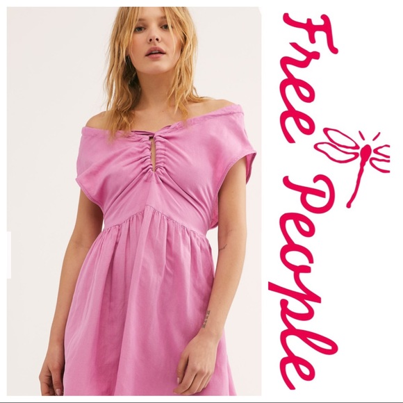 ❌sold❌Free People • Olivia Orchid Cutout Dress - Picture 2 of 8